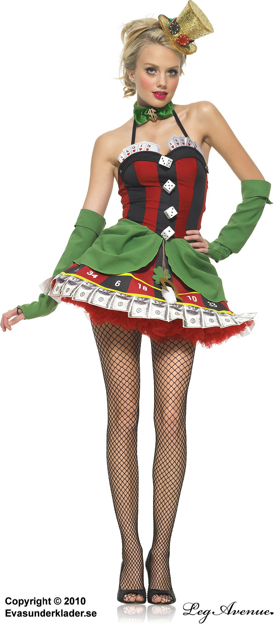 Lady luck costume,